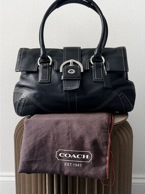 Coach Legacy Leather Slim Satchel (Style #10329).